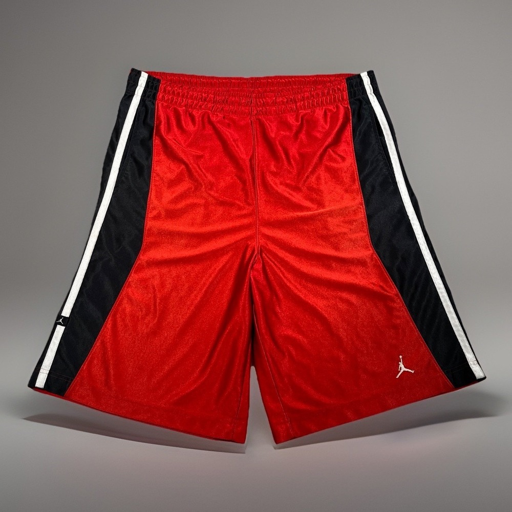 VTG Air Jordan Shiny Dazzle Basketball Shorts Men Large Durasheen Silky *Rare